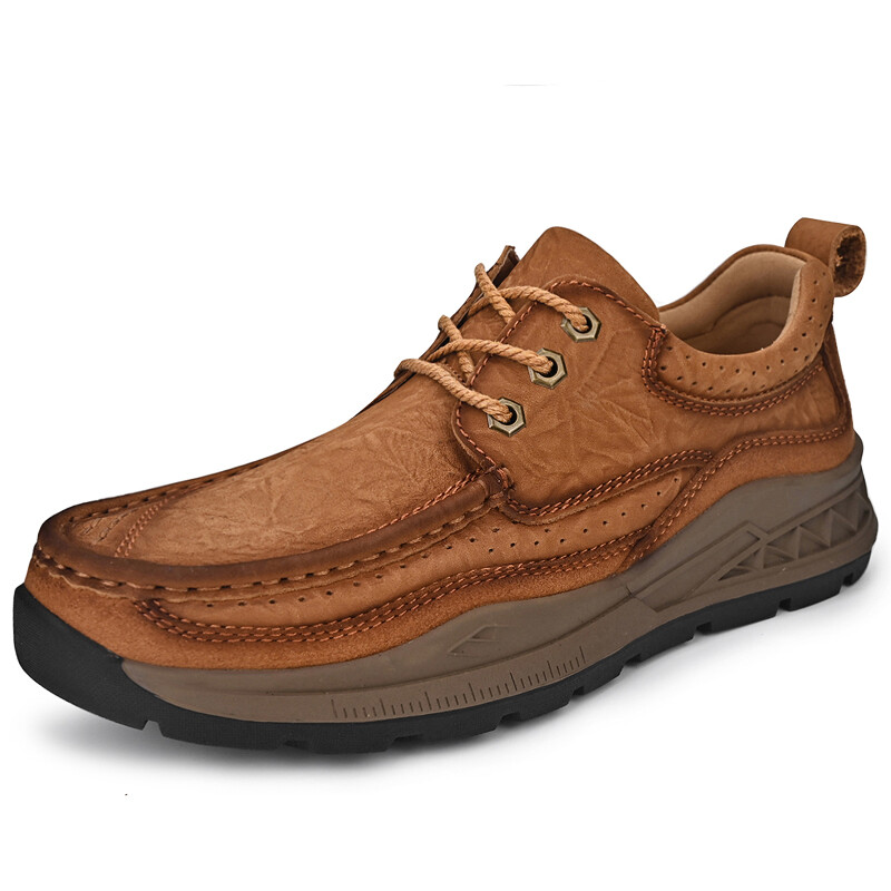 

Туфли мужские Men"s Casual Men Low-Top King Jinmai, цвет Dark Brown Slip-On 2383-Small Sign
