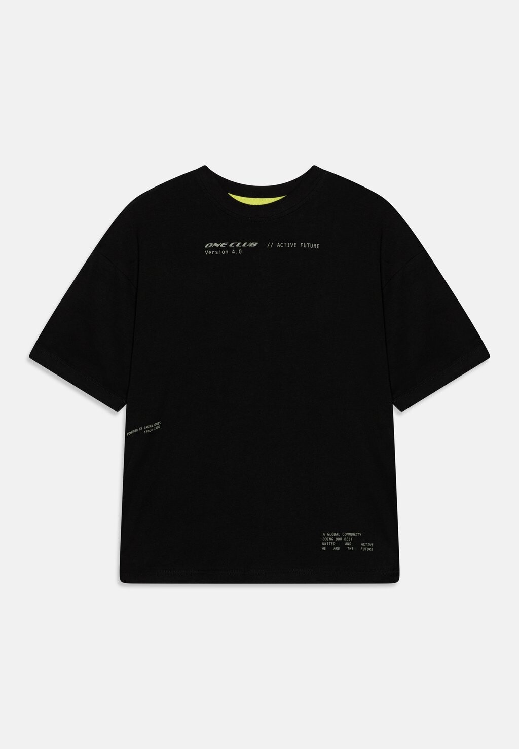 

Футболка с принтом JCOACTIVE ONE TEE VOLUME UNISEX Jack & Jones, цвет black