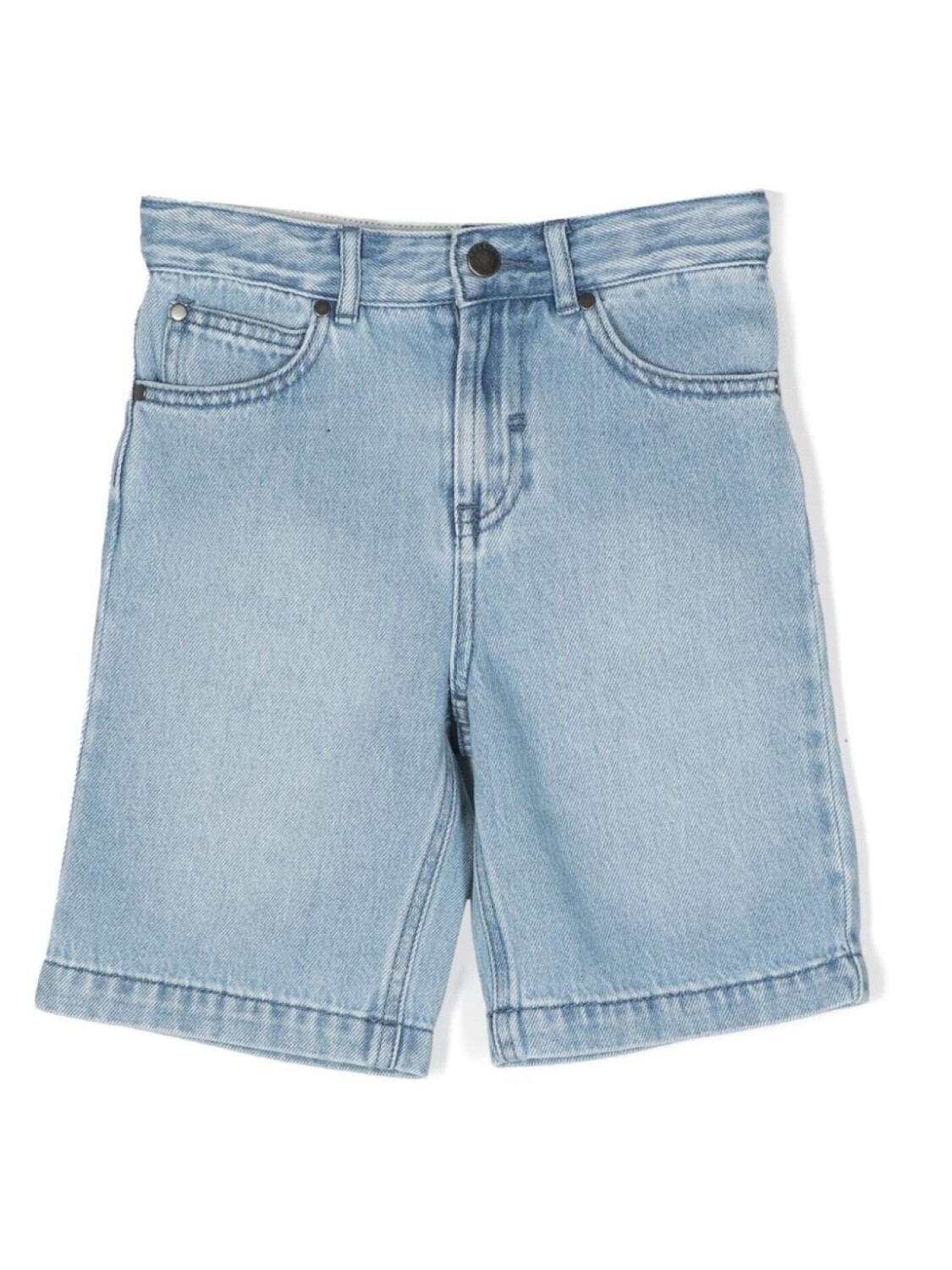 

Stella McCartney Kids джинсовые шорты прямого кроя, синий