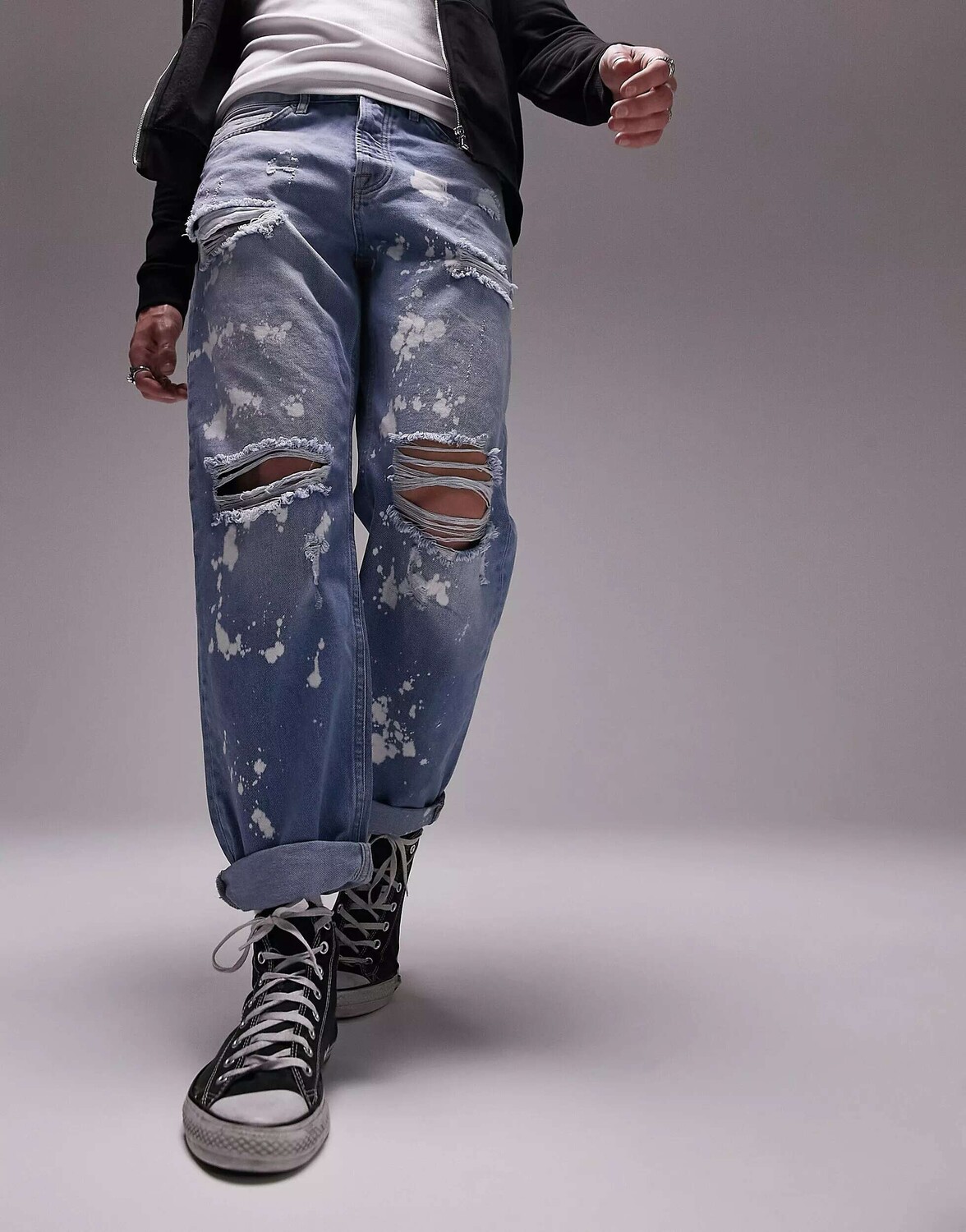

Непринужденные джинсы Topman после стирки