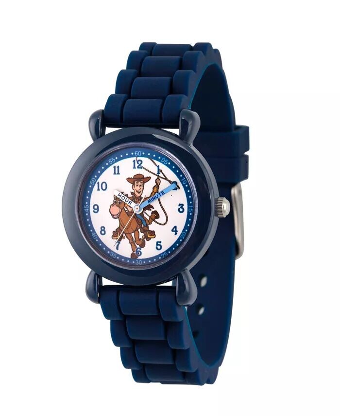 

Часы Disney Toy Story 4 Woody Blue для мальчиков с пластиковым ремешком Time Teacher, 32 мм ewatchfactory, синий