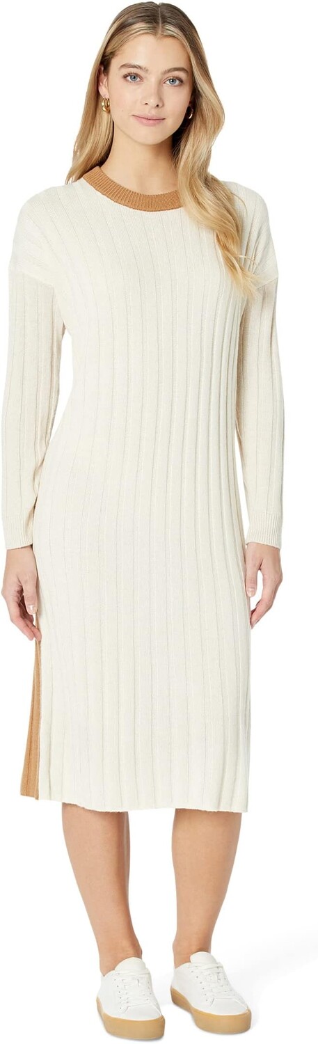 

Платье-свитер миди в рубчик из (Re)sources Madewell, цвет Antique Cream