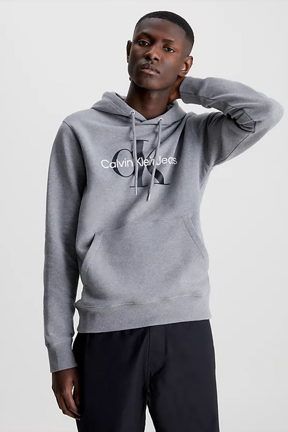 

Толстовка - Серый - Классический крой Calvin Klein, серый