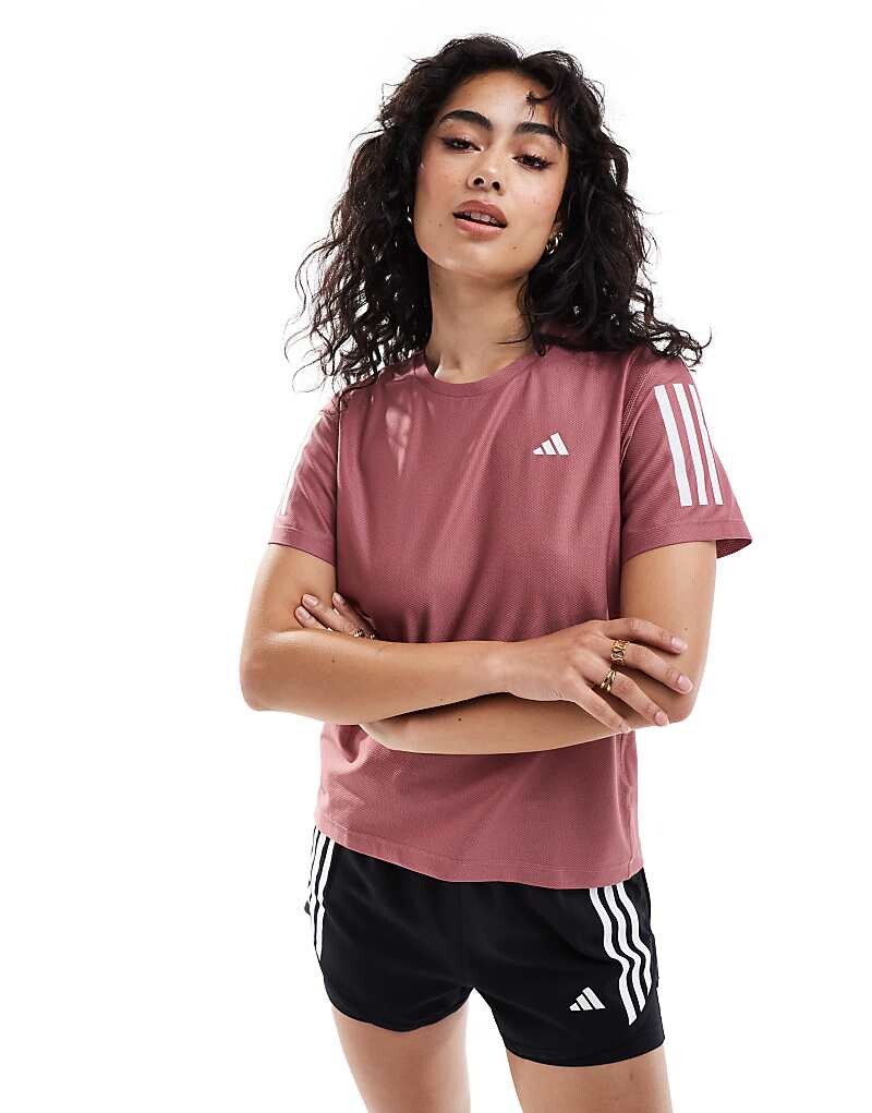 

adidas Running – Own The Run – красная футболка