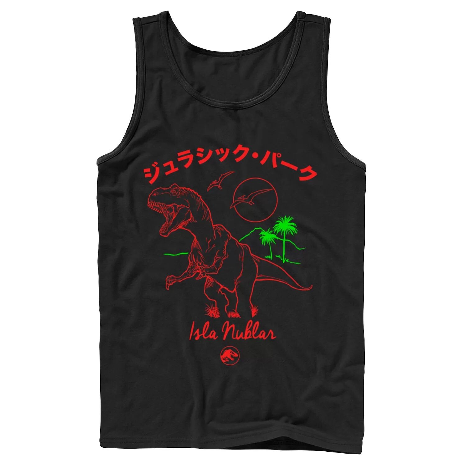 

Мужская майка с контуром «Парк Юрского периода» Kanji T Rex Jurassic Park