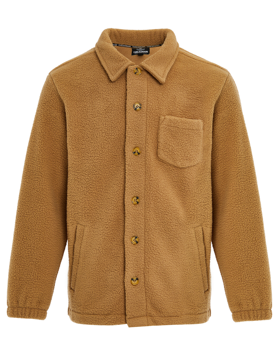 

Куртка Threadbare Hemdjacke THB Fleece Button Through Borg Alfred, коричневый