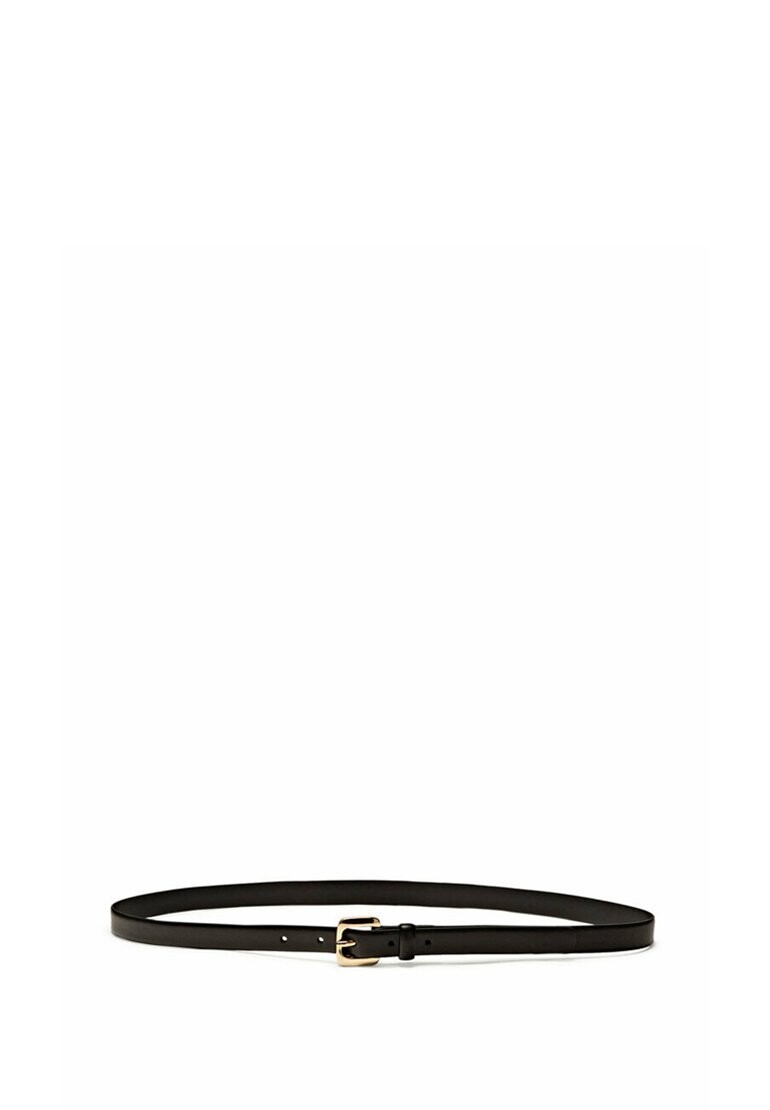 

Ремень Massimo Dutti ТОНКИЙ С КРУГЛОЙ ПРЯЖКОЙ, черный