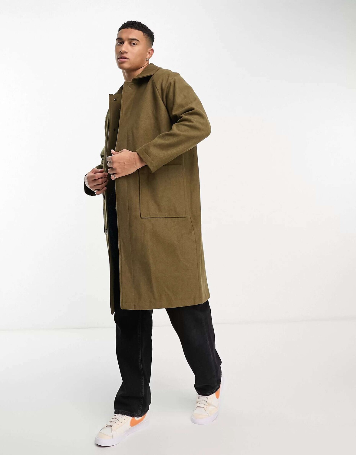 

Пальто свободного кроя Original Penguin цвета хаки