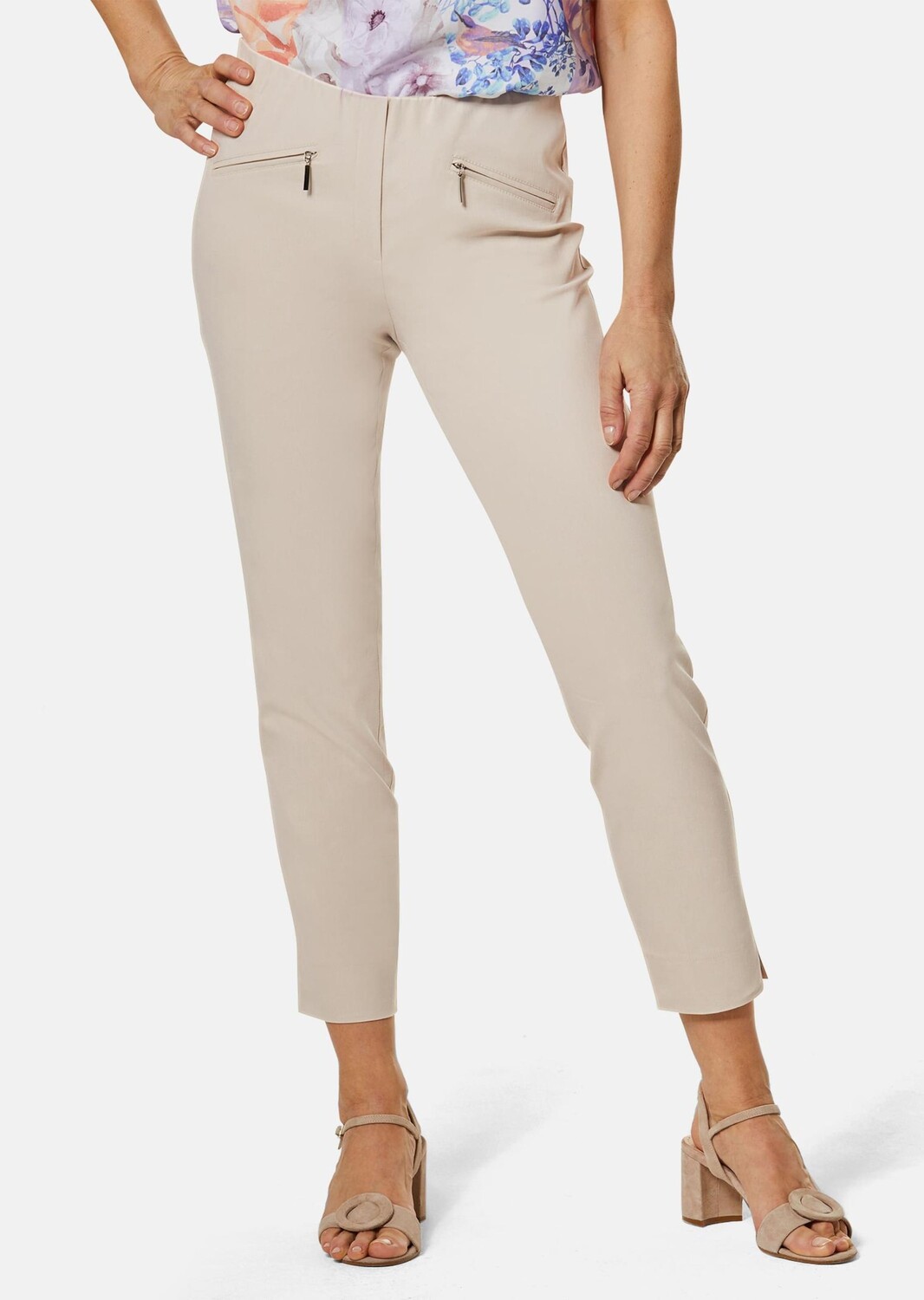 

Брюки GOLDNER 7/8 Super Stretch Louisa, цвет stein