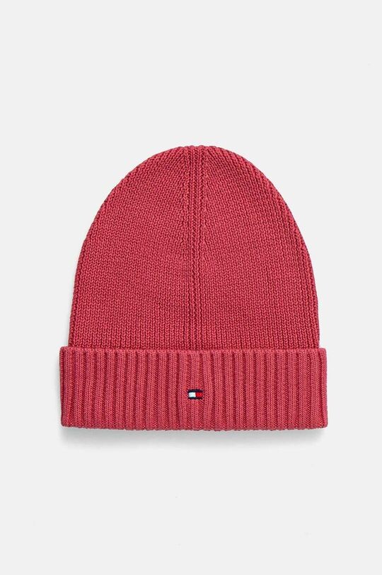 

Хлопковая шапка Tommy Hilfiger, розовый