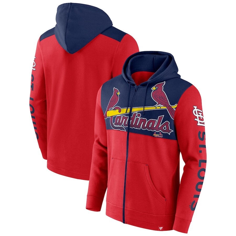 

Толстовка на молнии Fanatics Branded St Louis Cardinals, красный