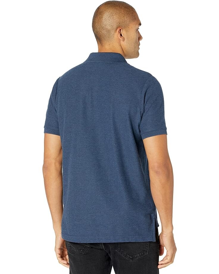 

Поло U.S. POLO ASSN. Ultimate Pique Polo Shirt, цвет Rinse Blue Heather/Earth Red