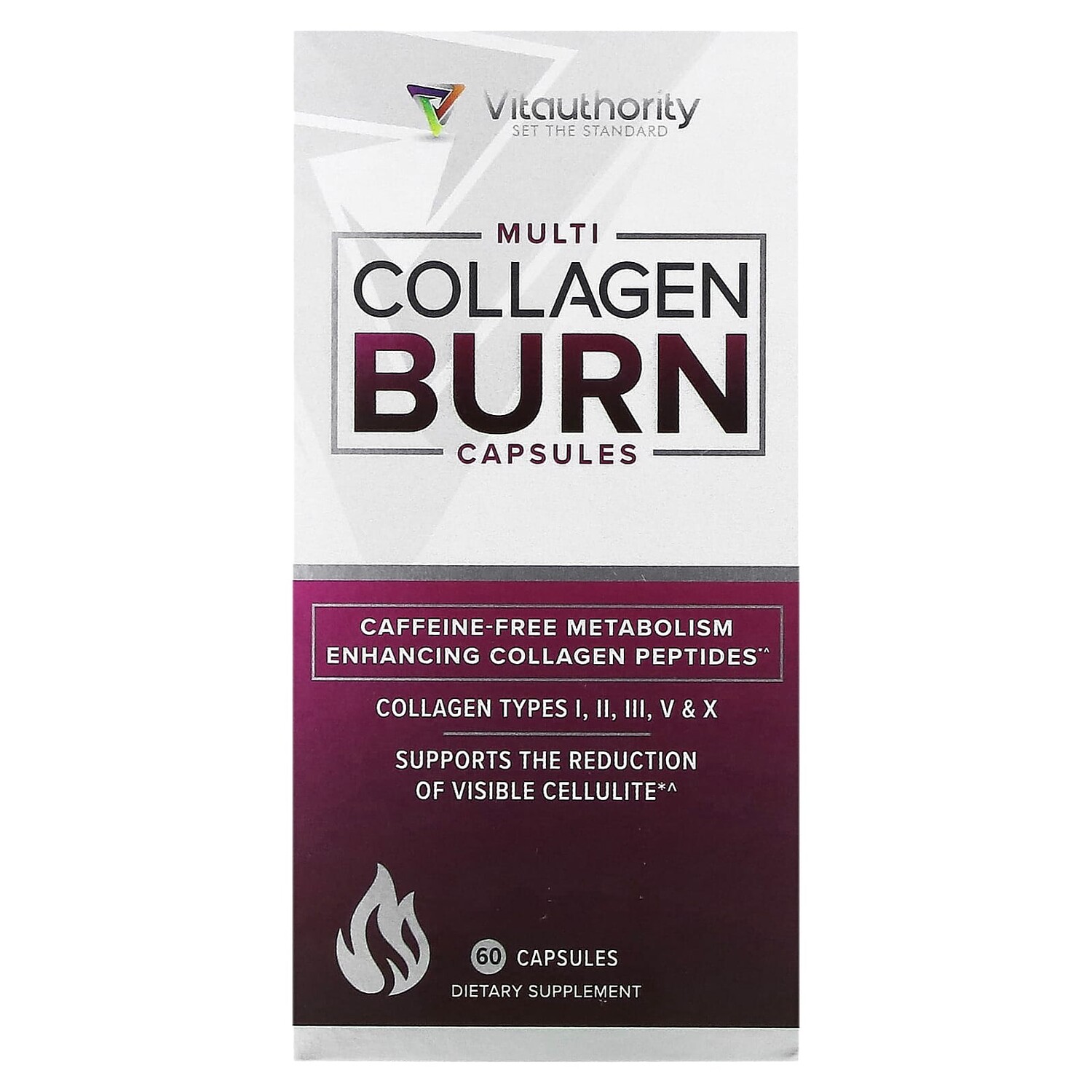 

Multi Collagen Burn, 60 капсул, Vitauthority