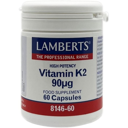 Ламбертс Витамин К2 90 мкг 60 капсул Lamberts Healthcare ламбертс соевый лецитин 1200мг 120 капсул lamberts