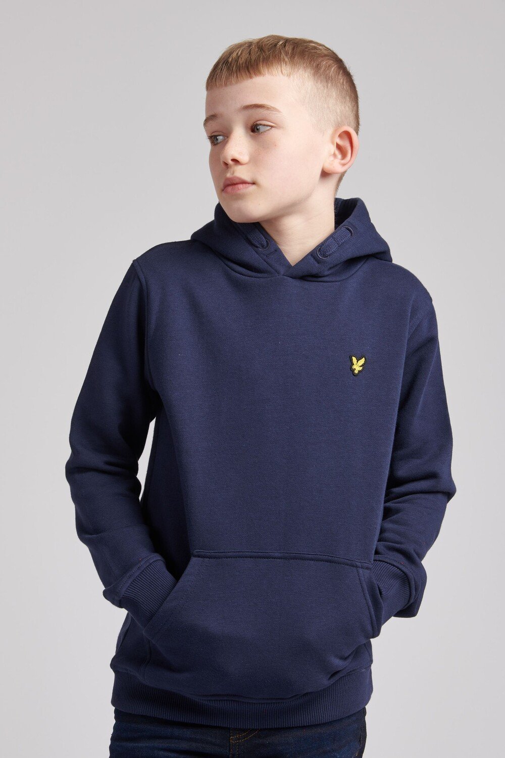 

Классический пуловер из флиса с логотипом Lyle & Scott, синий