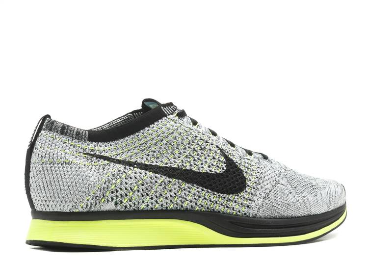 Nike flyknit black white sale volt