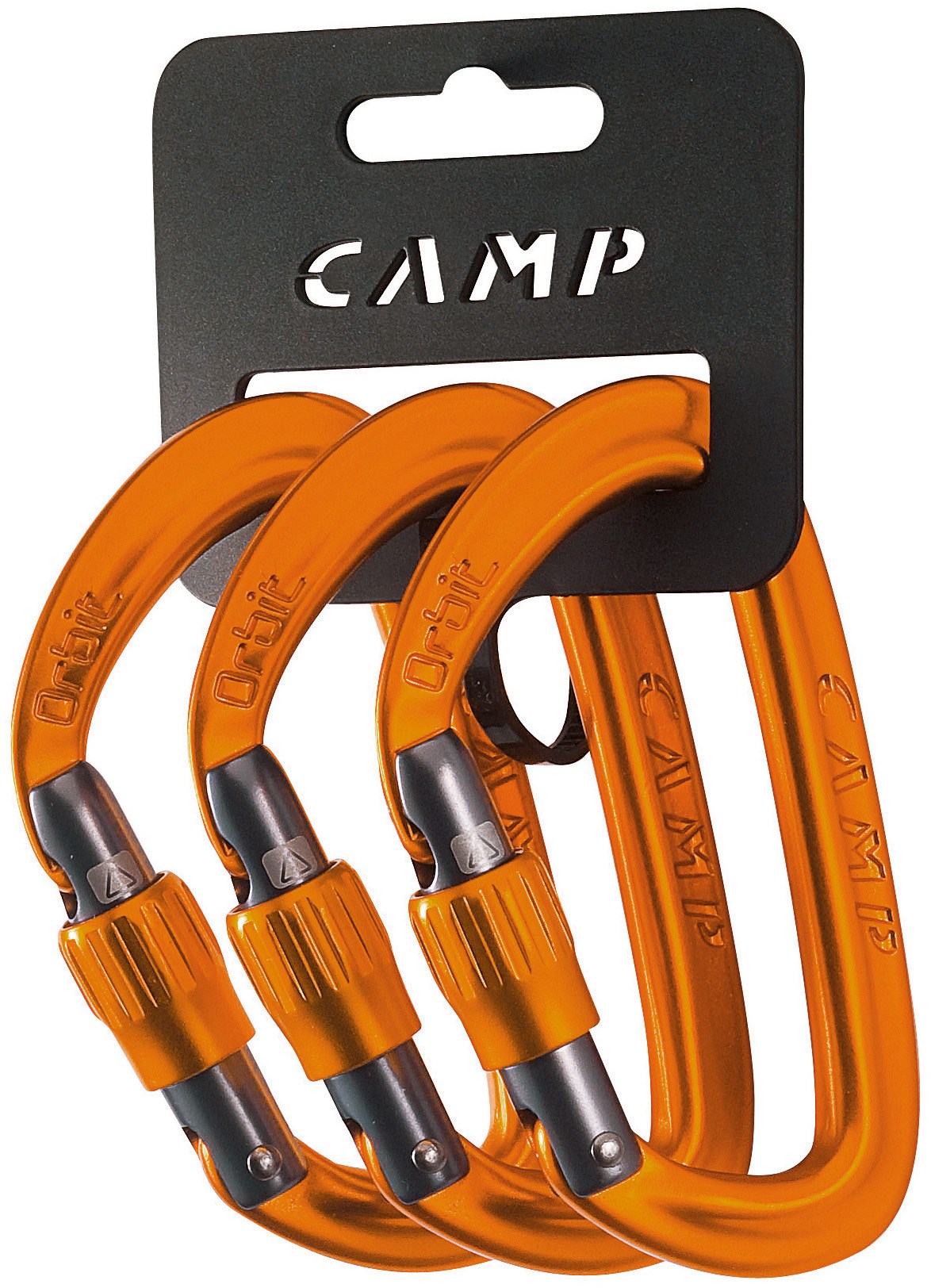 Карабин Orbit Lock — упаковка из 3 шт. C.A.M.P., оранжевый карабин orbit lock camp оранжевый