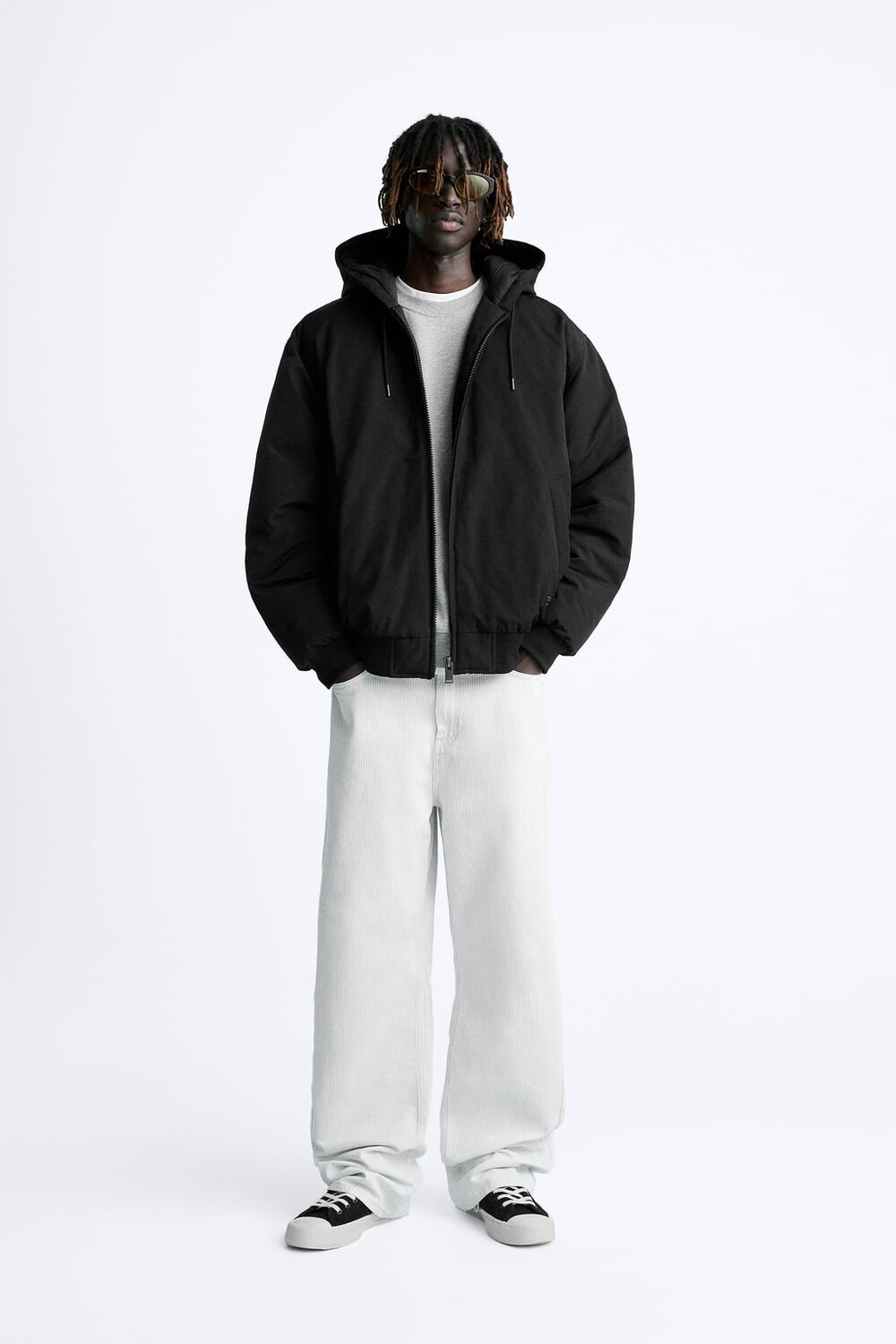 

Пуховик ZARA, черный
