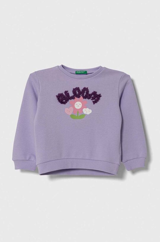 

United Colors of Benetton Детская хлопковая толстовка, фиолетовый