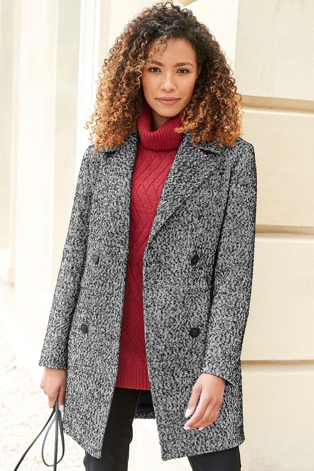 

Двубортное пальто Cotton Traders, черный