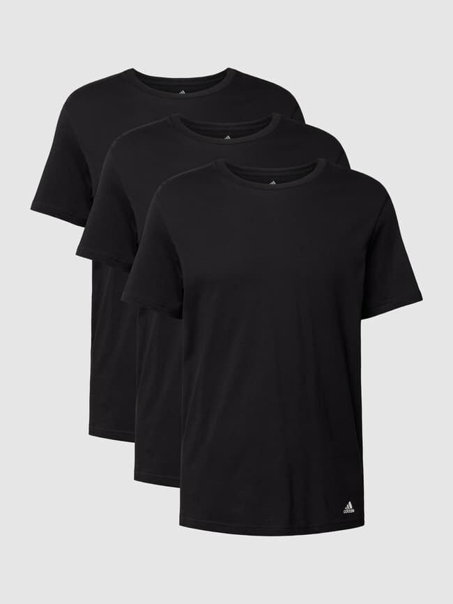 

Футболка однотонного дизайна в упаковке 3 шт ADIDAS SPORTSWEAR, черный