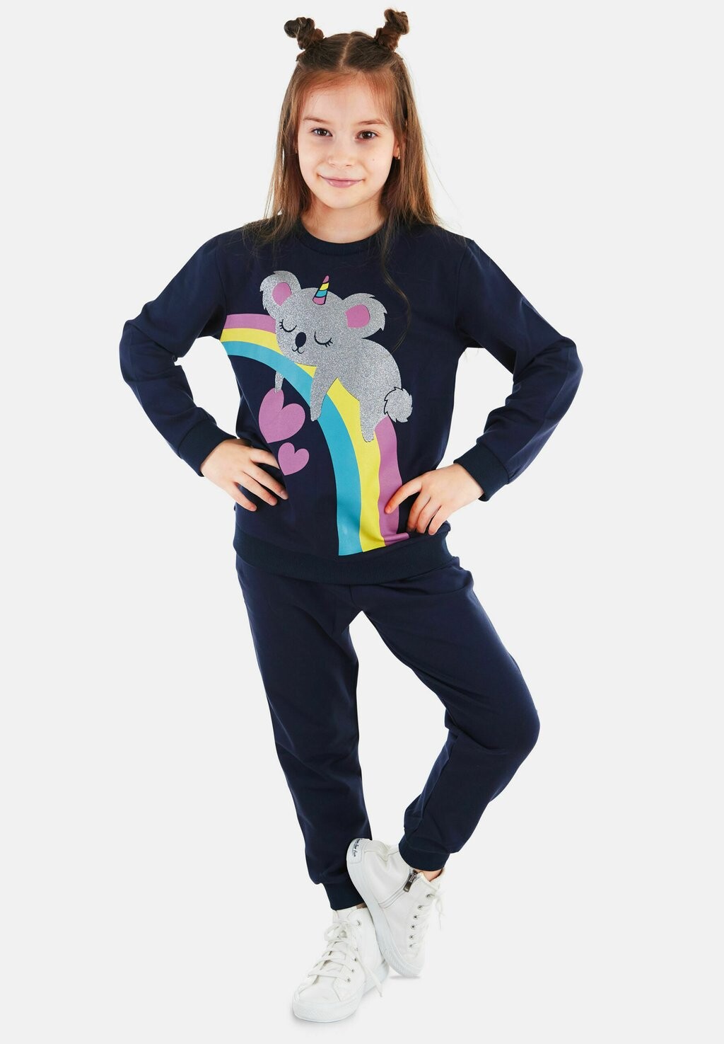 

Спортивный костюм GLITTER KOALA Denokids, темно-синий