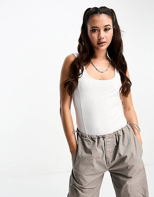 

Белое боди Guess Originals