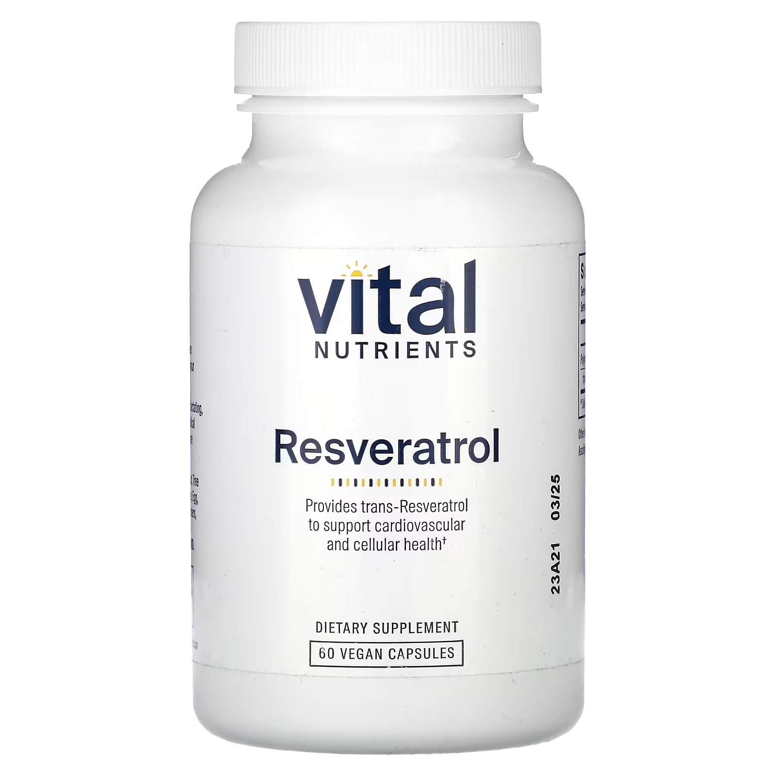 Vital Nutrients Ресвератрол 60 веганских капсул vital nutrients иприфлавон 90 веганских капсул