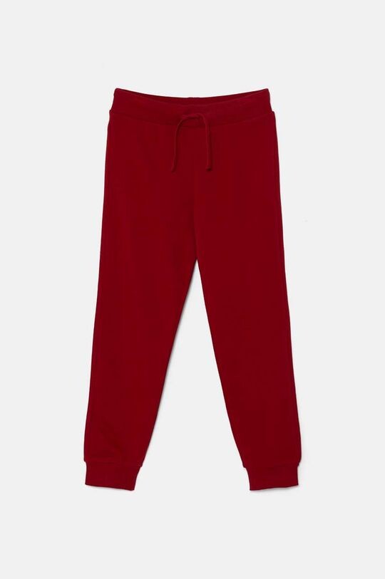 

Детские хлопковые спортивные штаны United Colors of Benetton, красный