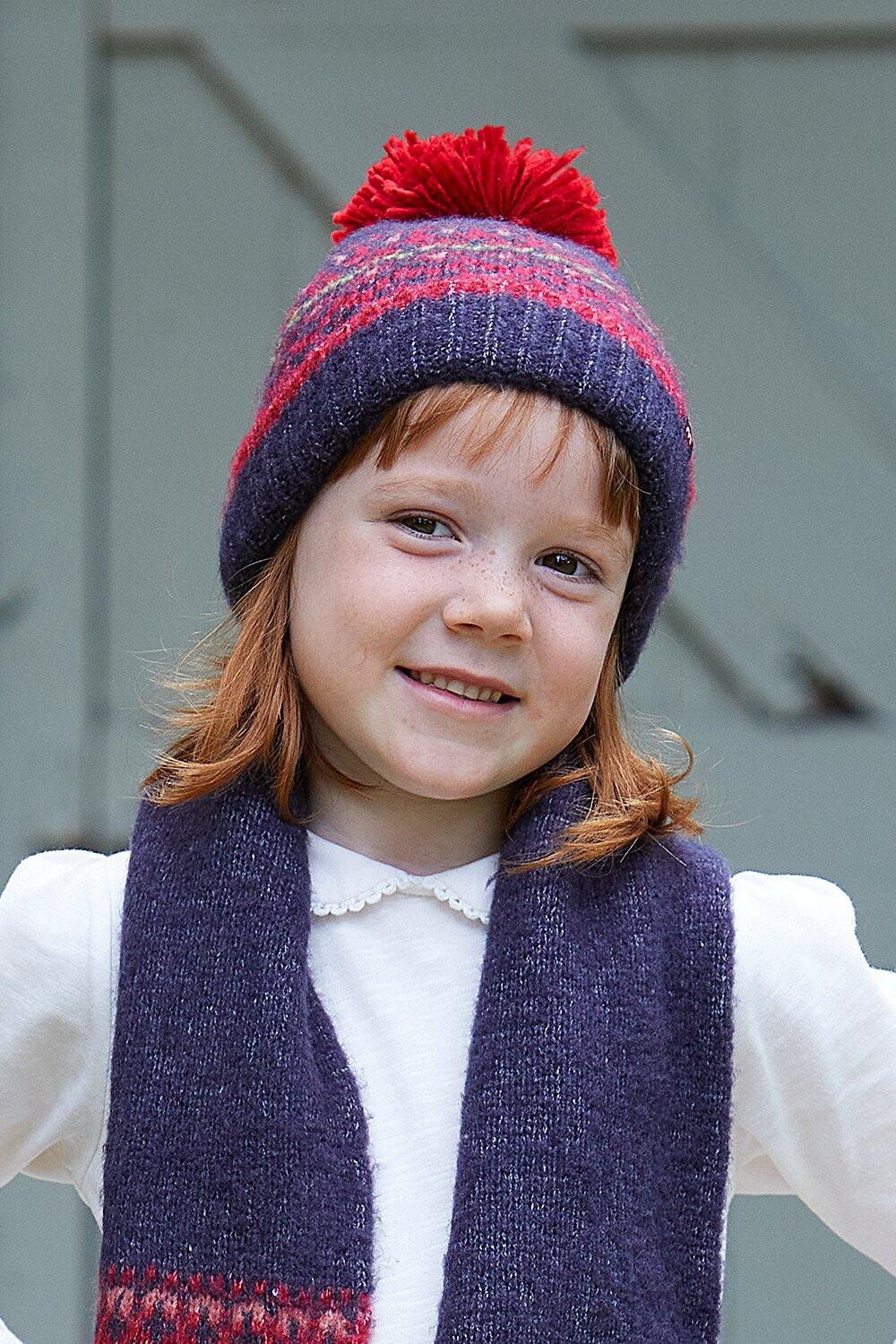 цена Шляпа Fairisle Bobble 'Mini Tean Hat' Moshulu, синий