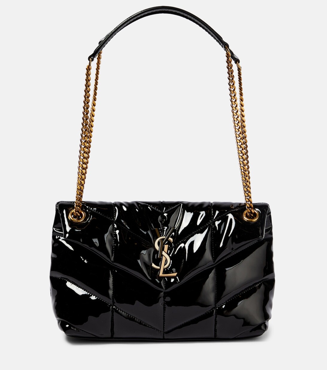 

Маленькая сумка через плечо Puffer Saint Laurent, черный