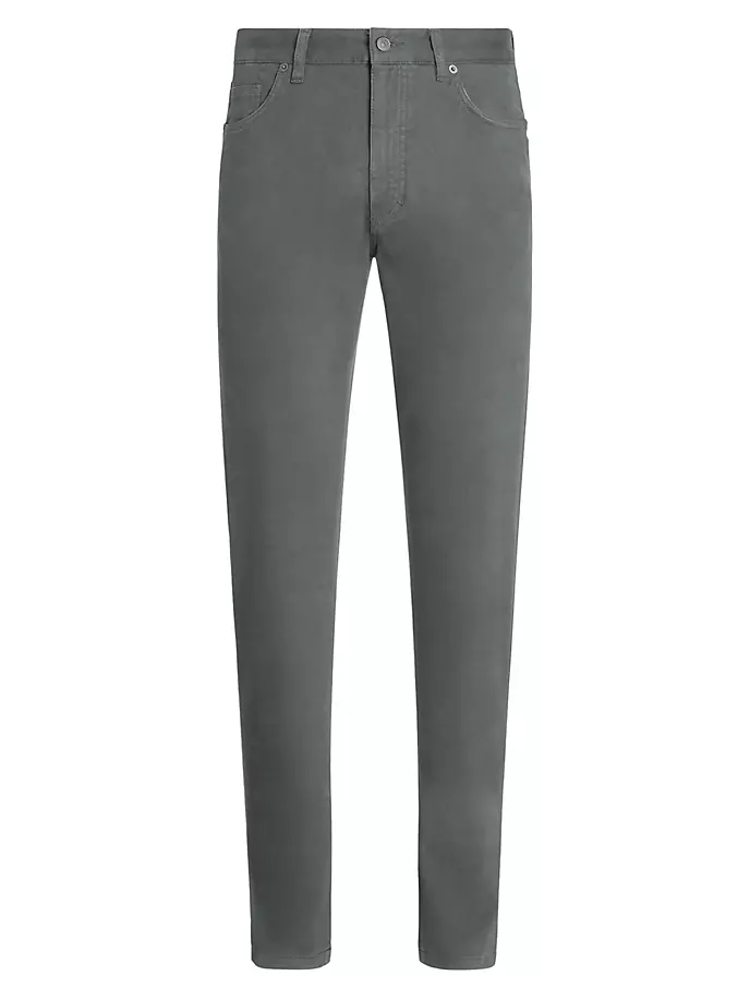 

Брюки из эластичного габардина Zegna, серый