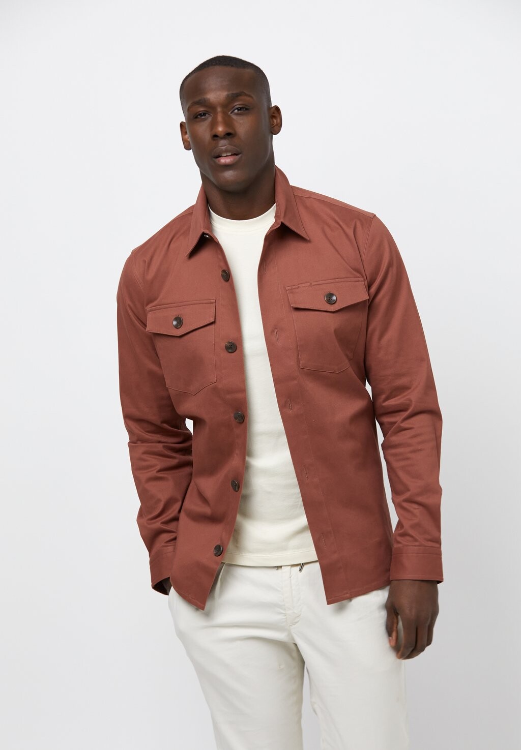 Легкая куртка OVERSHIRT PROFUOMO, цвет rust легкая куртка bronson overshirt levi s workwear цвет nico meteorite