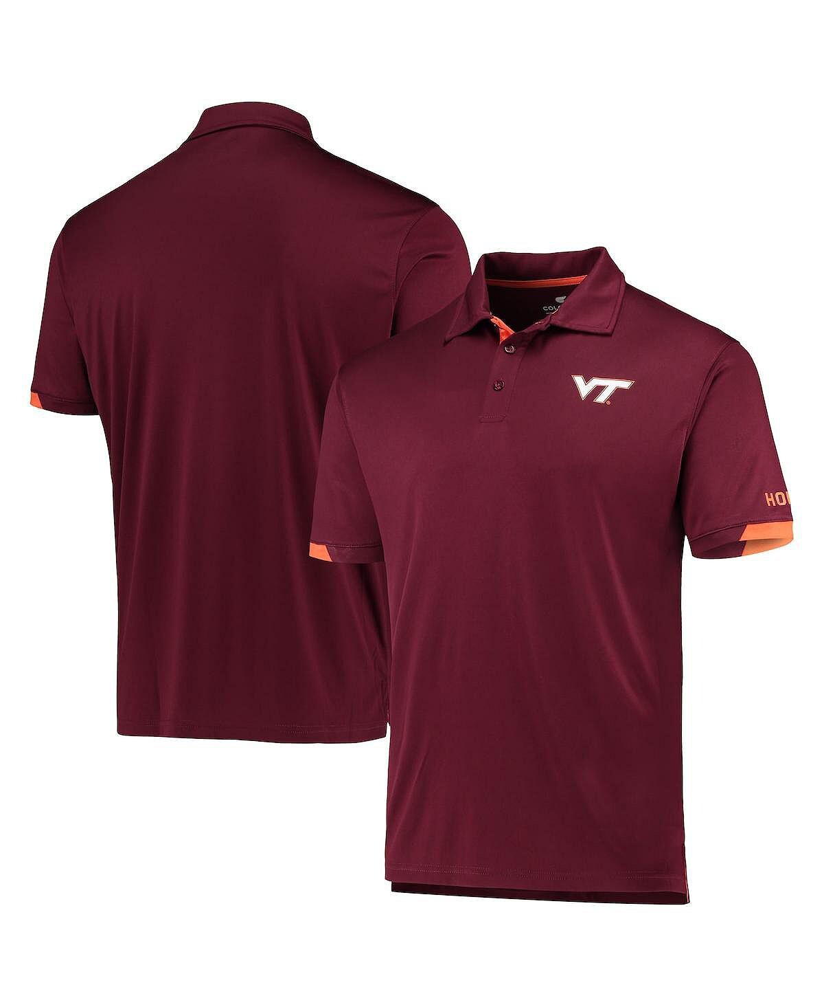 

Мужская бордовая рубашка-поло Virginia Tech Hokies Santry Colosseum