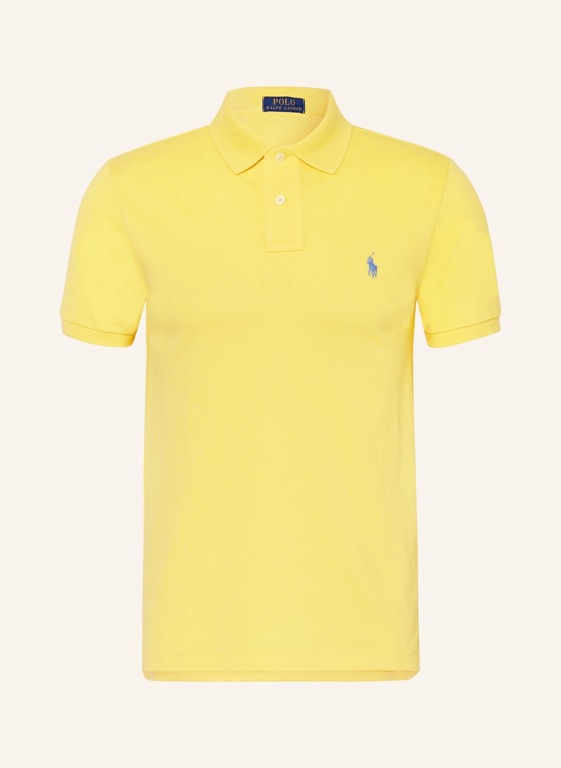 

Рубашка-поло узкого кроя из пике POLO RALPH LAUREN, желтый