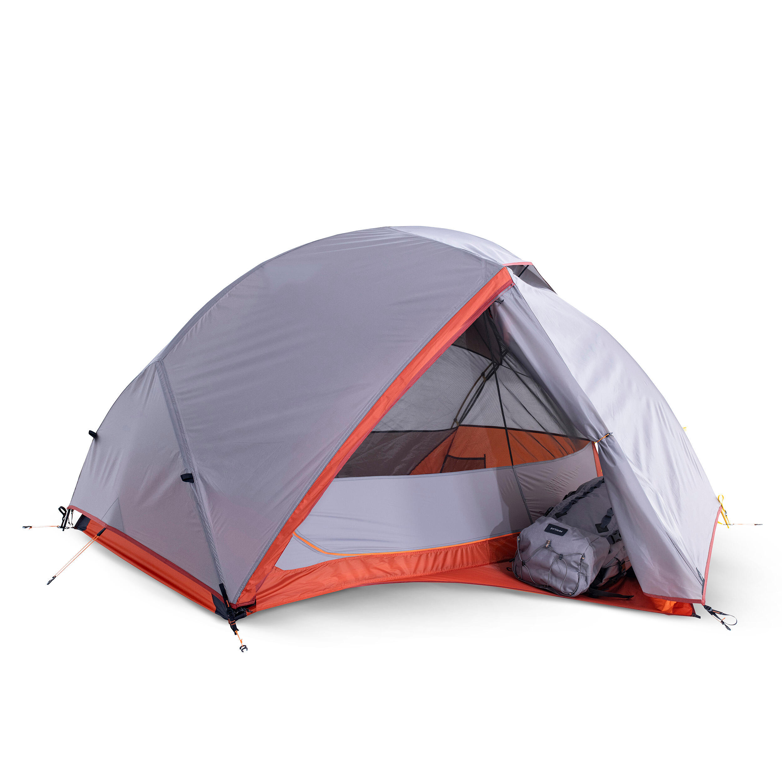 Палатка туристическая трехсезонная Forclaz Trek 900 2х-местная, серый палатка туристическая аtemi oka 3b 3 местная цвет серый красный