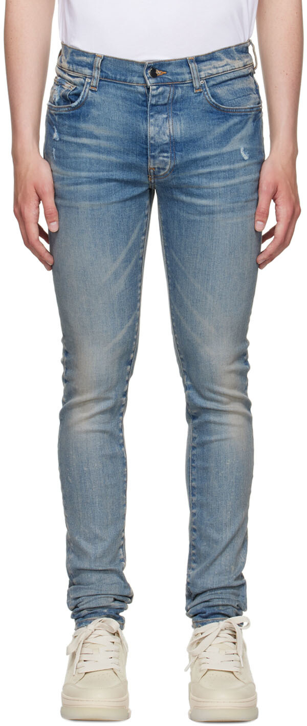 

Синие джинсы стек AMIRI