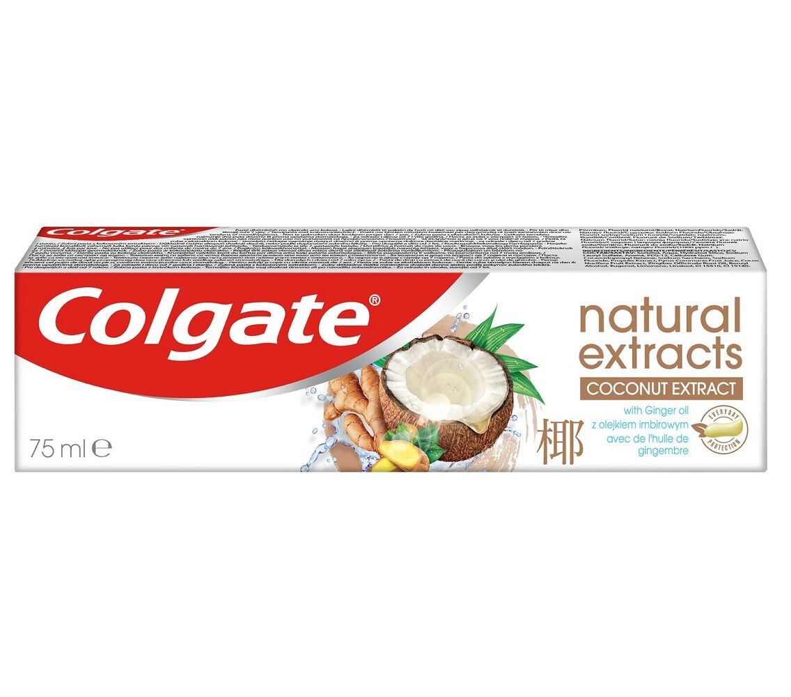 

Colgate Natural Extracts Coconut & Ginger Зубная паста, 75 ml