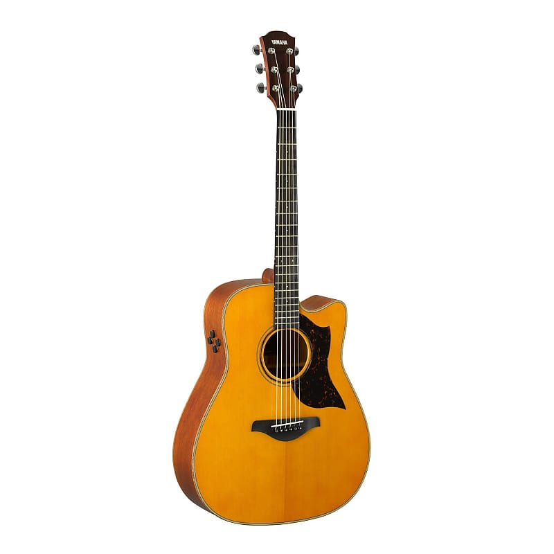 цена Акустическая электрогитара Yamaha A3M VS Folk Cutaway — красное дерево — винтаж, натуральный Yamaha Folk Cutaway 6-String Acoustic Electric Guitar (Vintage Natural)