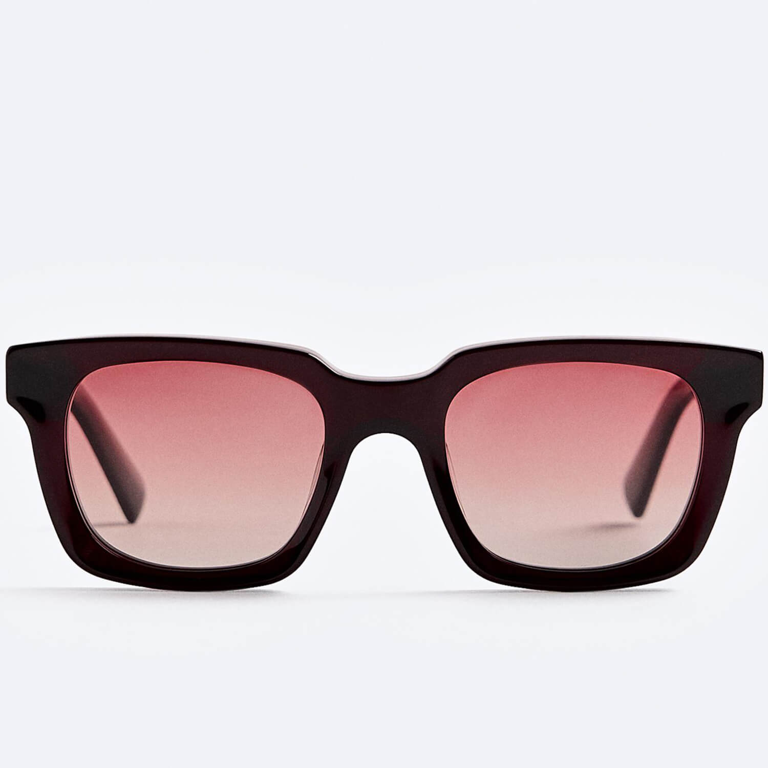 Солнцезащитные очки Zara Square, бордовый солнцезащитные очки zara bridge хаки