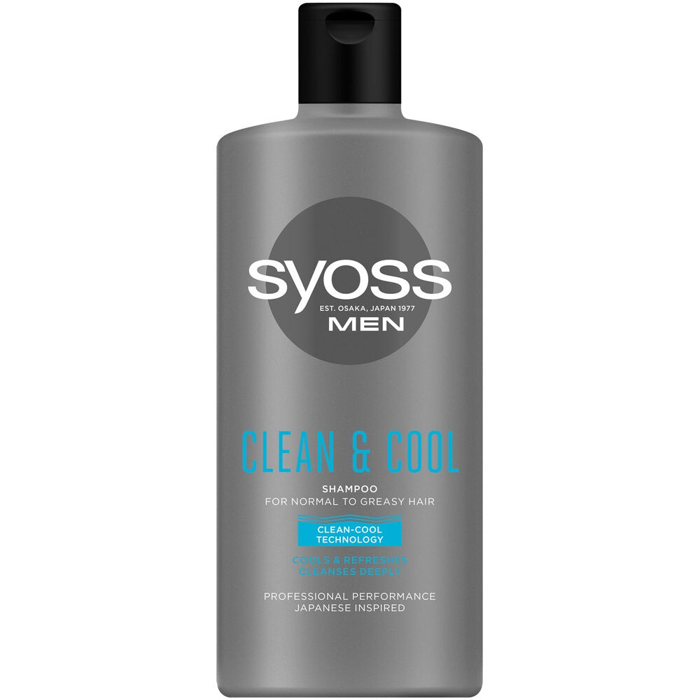 

Syoss Шампунь Men Clean & Cool Shampoo для нормальных и жирных волос 440мл