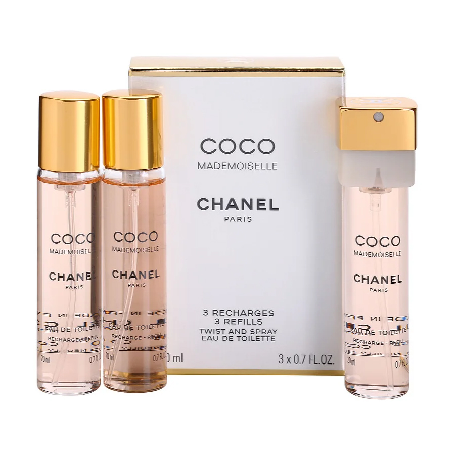 Туалетная вода Chanel Coco Mademoiselle Twist And Spray Refills, 3х20 мл