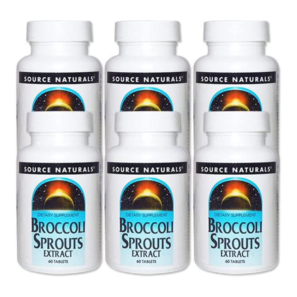 Пищевая добавка Source Naturals Broccoli Sprouts, 6 предмета, 60х6 таблеток цветная капуста 400г 4 сезона