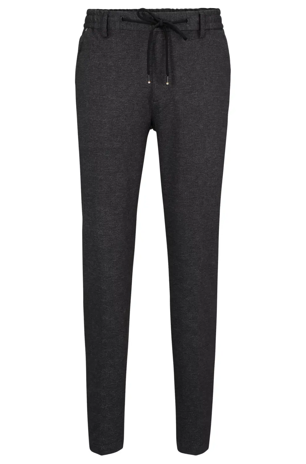

Брюки Hugo Boss Regular-Fit In Macro-Printed Stretch Jersey, черный