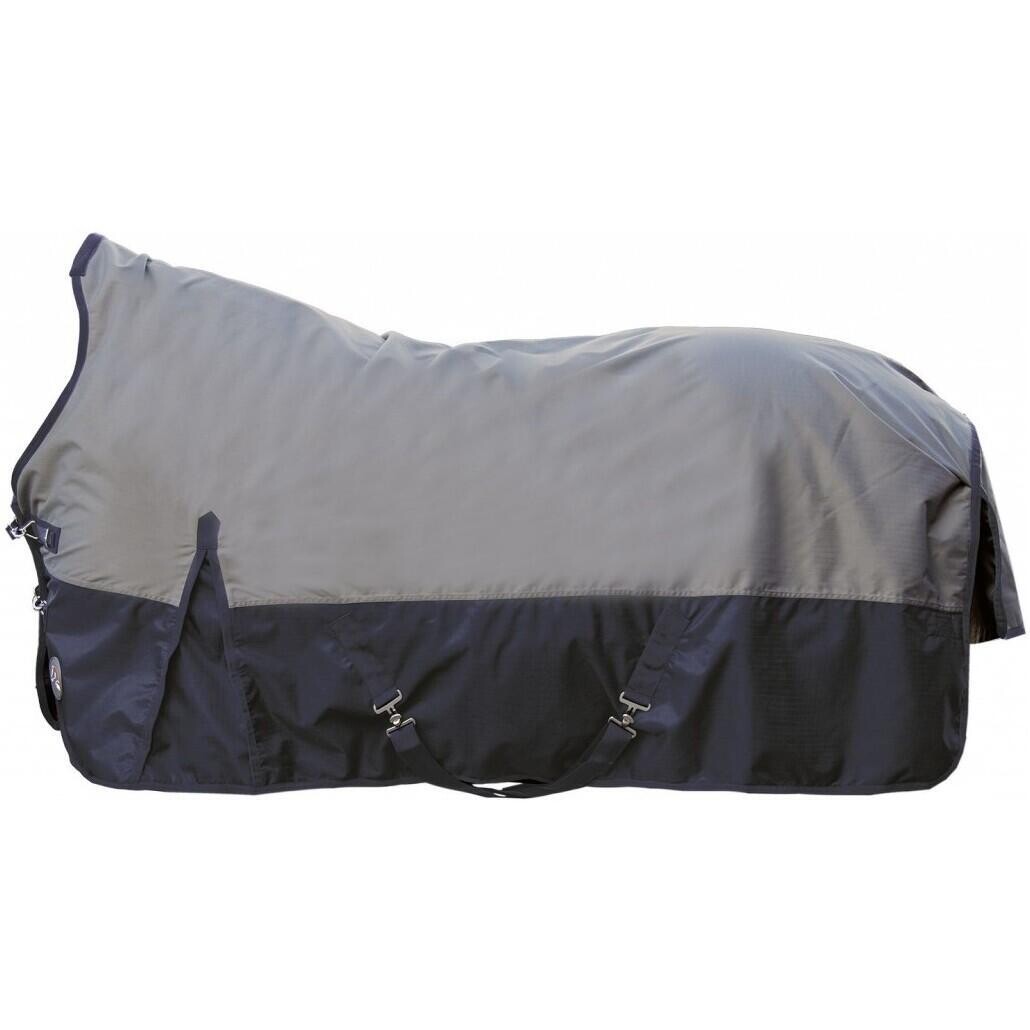 

Попона HKM 1680D Halifax High Neck 100г наполнитель зимняя, серый / темно-синий