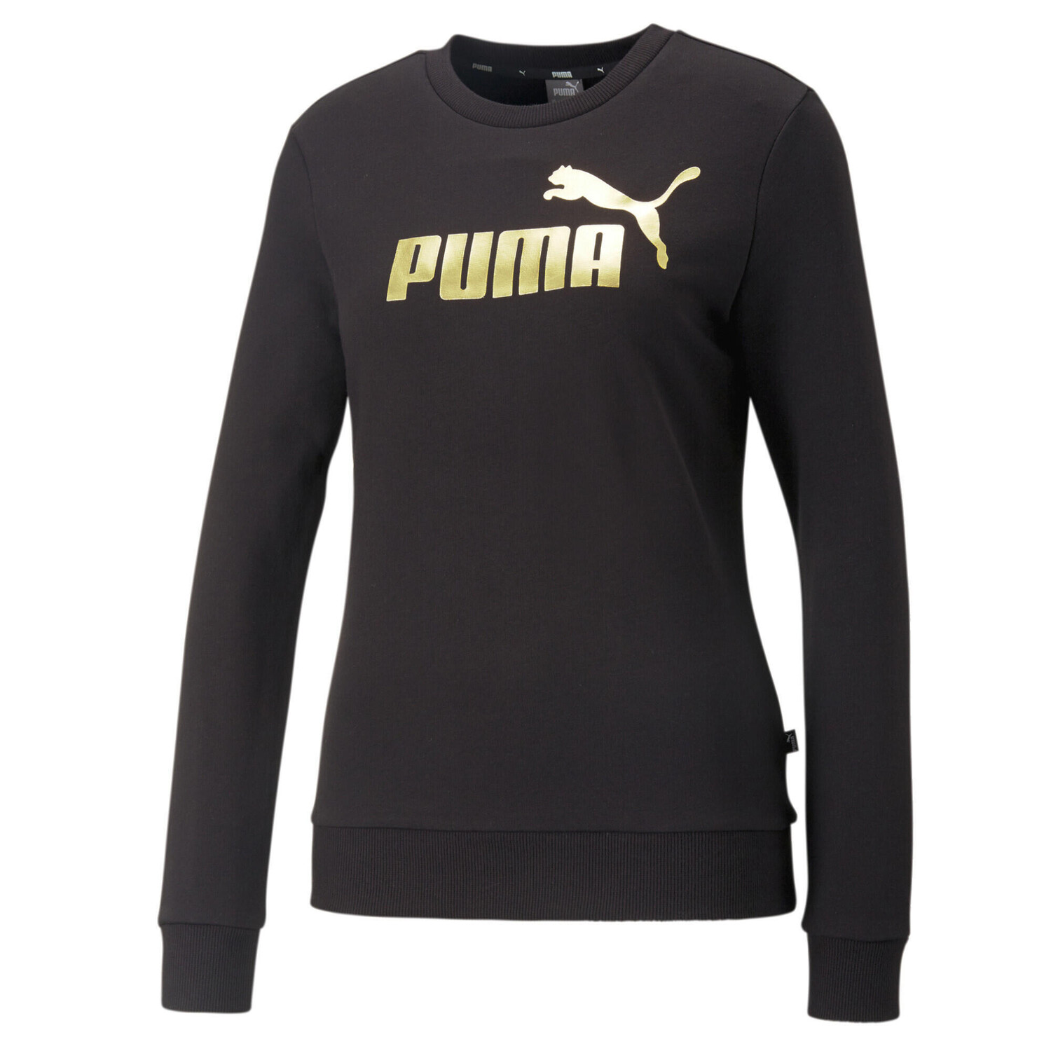 

Essentials+ Толстовка с круглым вырезом металлик для женщин PUMA, черный