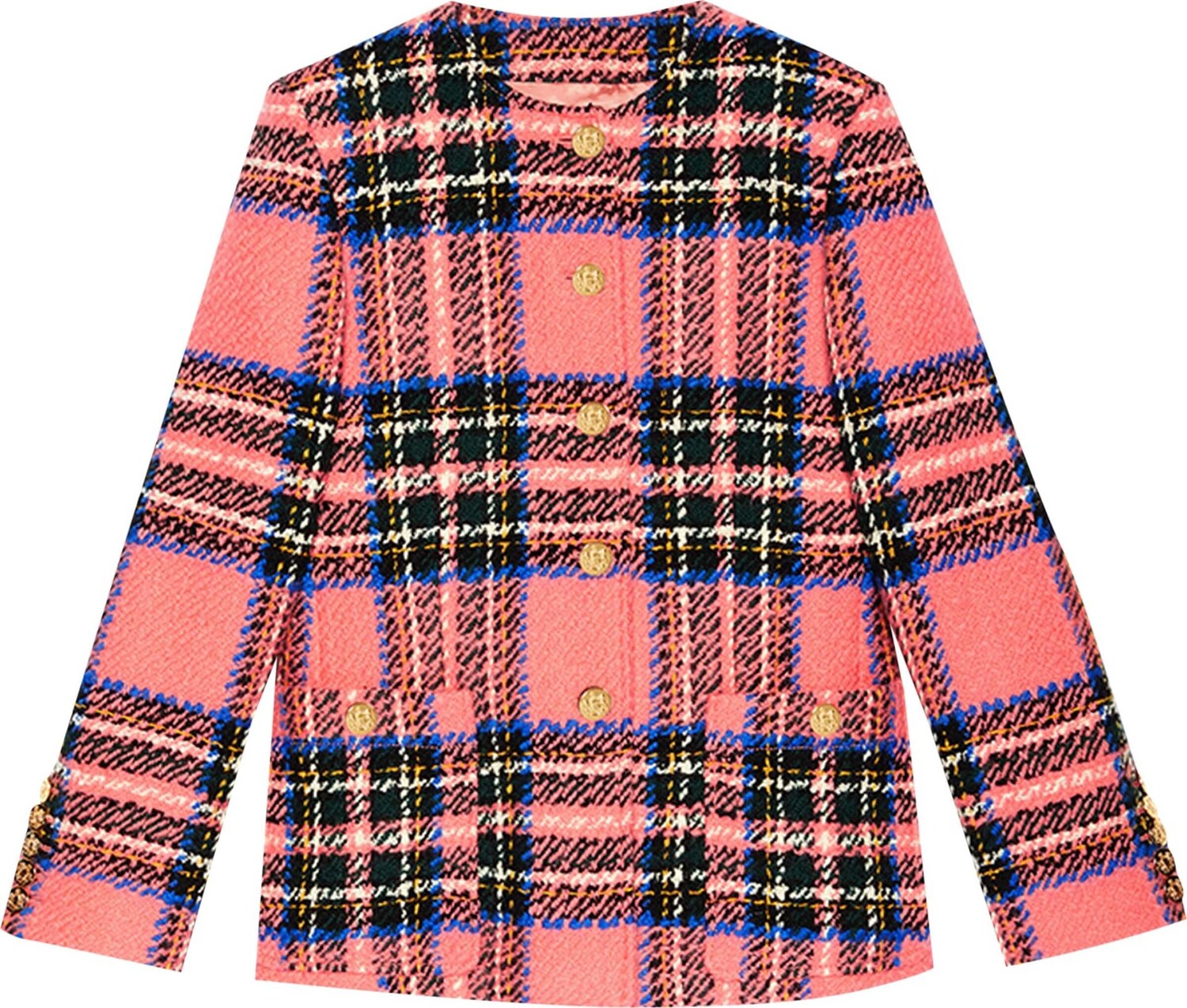 

Жакет Gucci Tartan Wool, розовый/синий