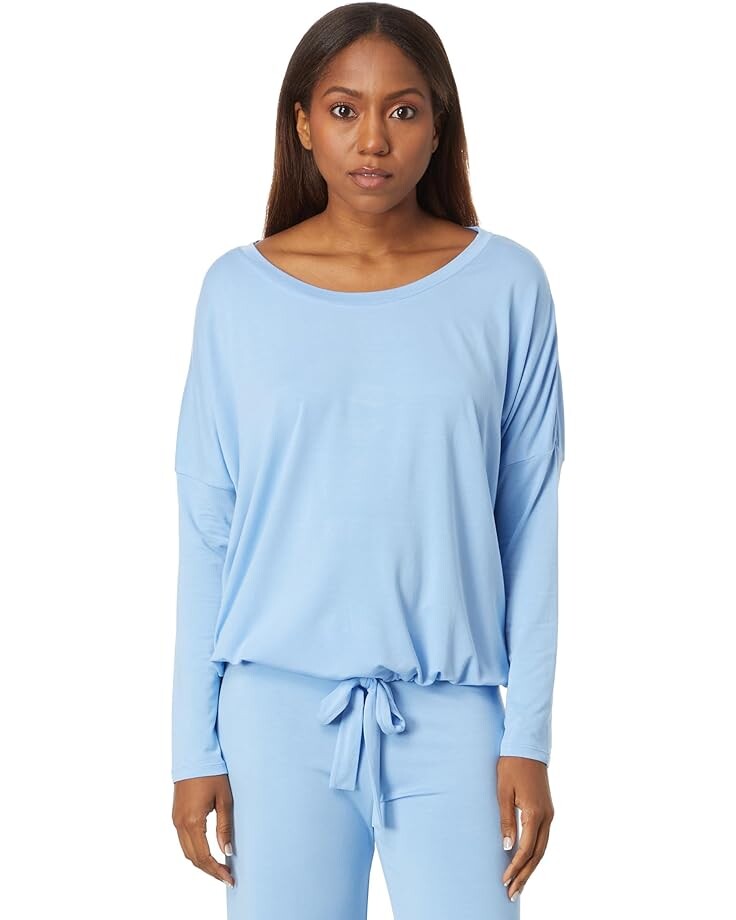 

Пижамный комплект Eberjey Gisele Slouchy Pajama Set, цвет Vista Blue