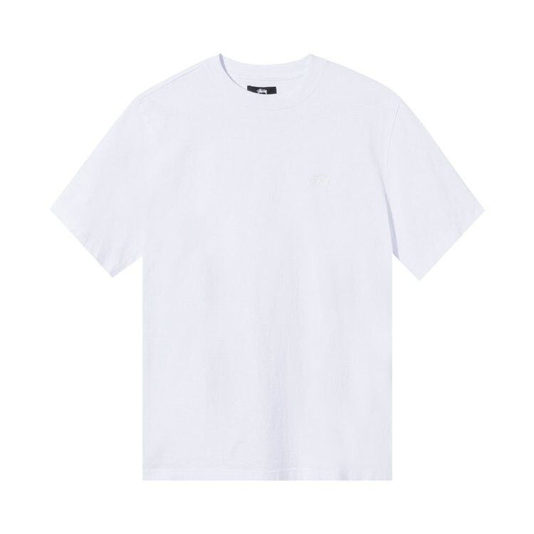 

Футболка Stussy Stock Logo Tee 'White', белый