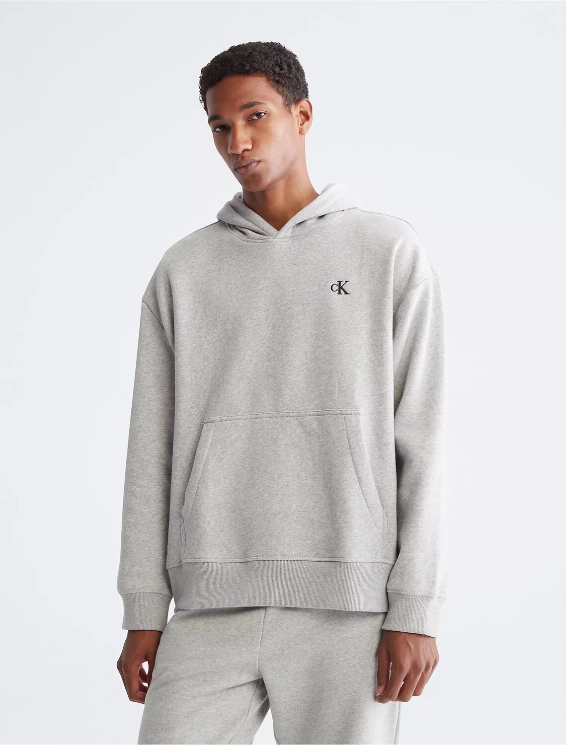 

Толстовка Calvin Klein Relaxed Fit Archive Logo Fleece, серый